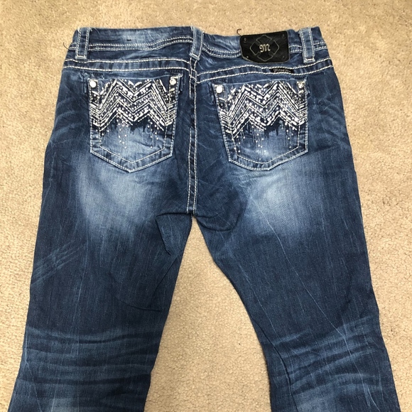Miss Me Denim - MISS ME BEJEWELED SIZE 30 MID-RISE EASY BOOT